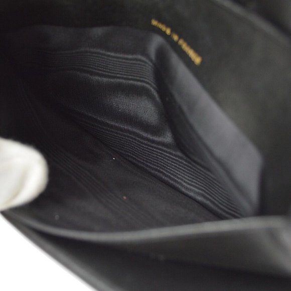 AUTHENTICITY GUARANTEED Chanel Long Bifold Wallet Purse Black Caviar Skin - Picture 7 of 9